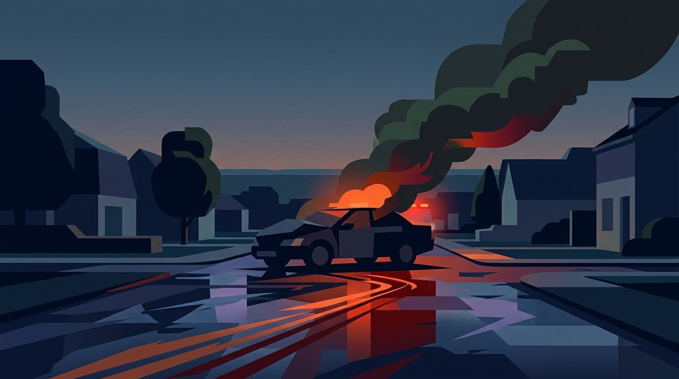 Nachtelijke autobrand in Almere: politie roept buurtbewoners op tot waakzaamheid