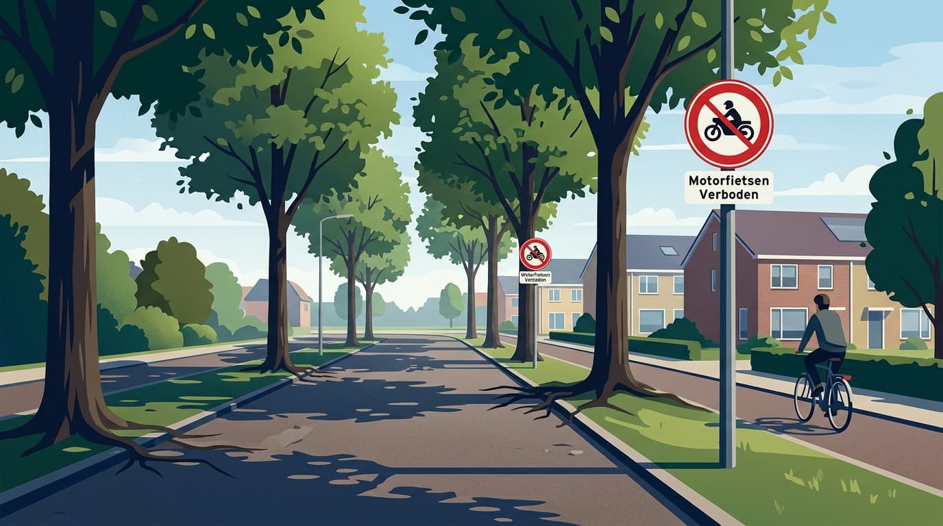 Almere handhaaft motorverbod Schapenmeent zonder verkeersbesluit