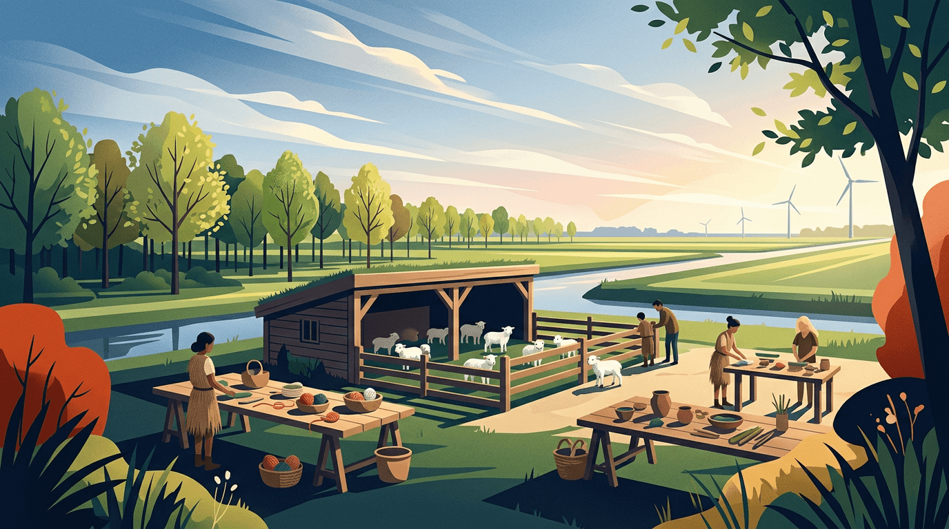 Lentefeest bij schaapskooi Vroege Vogelbos brengt jong en oud samen