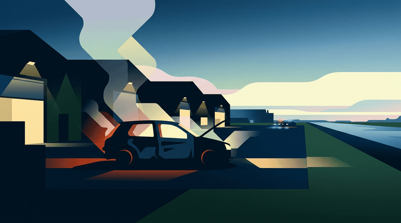 Politie onderzoekt autobrand op bedrijventerrein Noordersluis Lelystad