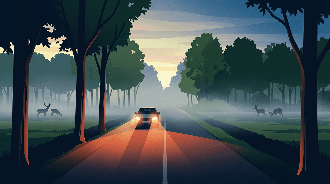 Faunabeheereenheid waarschuwt voor wild op de weg tijdens spitsuren
