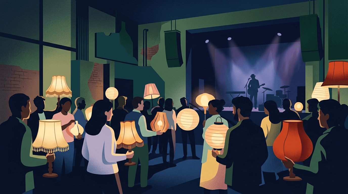 Schemerlampfestival verlicht Poppodium De Meester