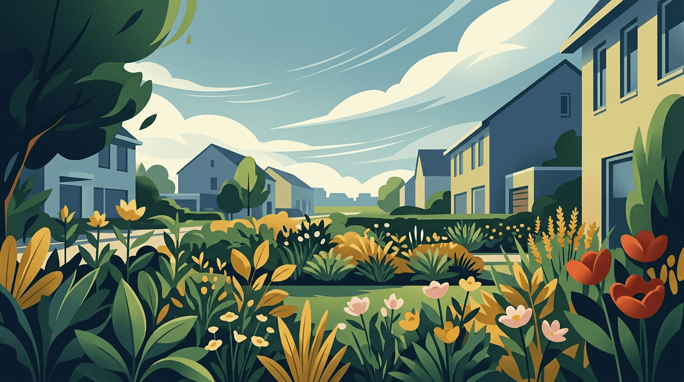 Groene voortuinen voor huurders in Veldryck Dronten