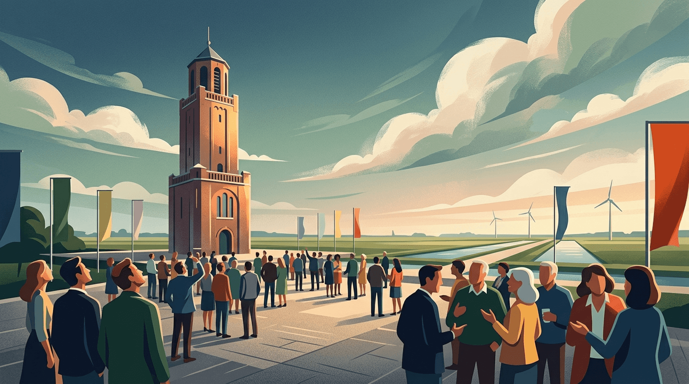 Erfgoedborrel combineert stadswandeling en heropening Poldertoren in Emmeloord