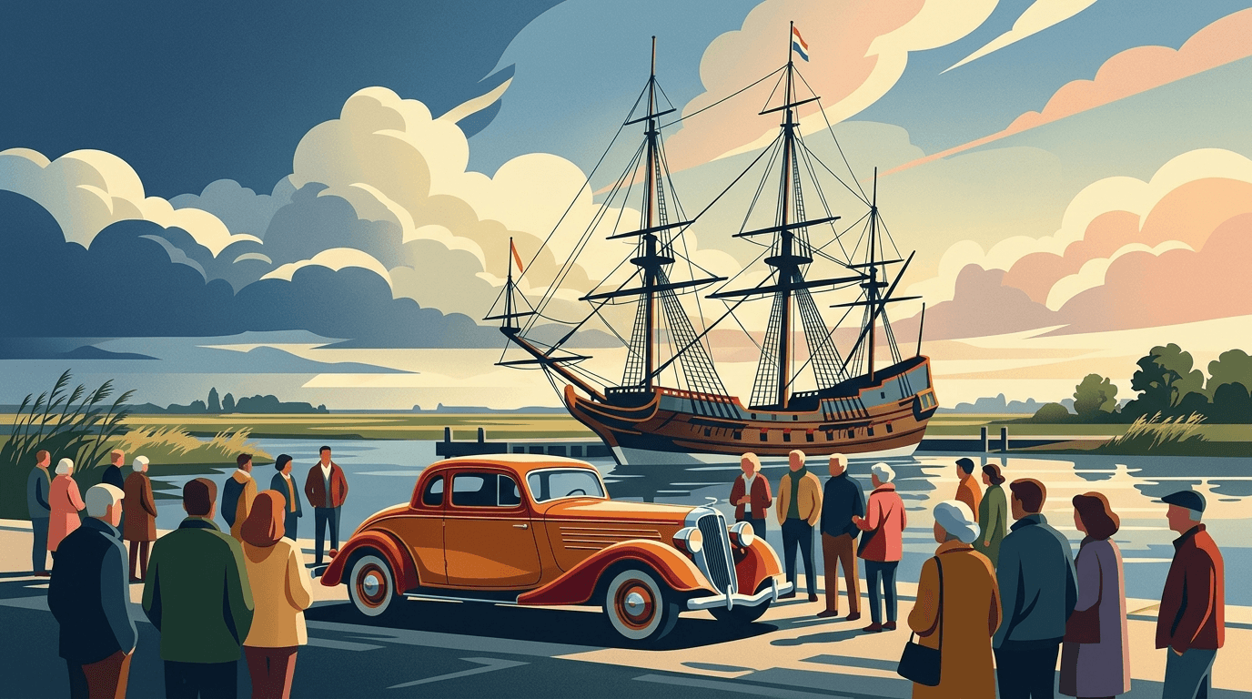 Nationale Oldtimerdag Lelystad viert 40e editie in Bataviahaven