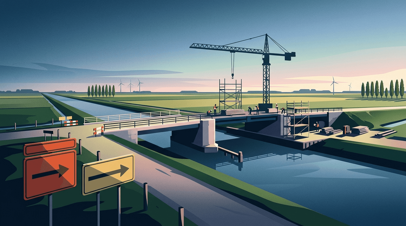 Kadoelerbrug acht maanden afgesloten voor groot onderhoud