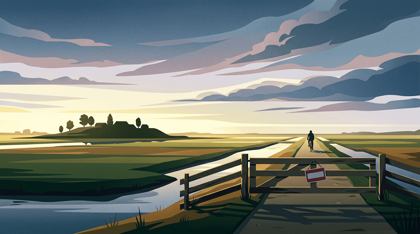 Nog meer fietspaden dicht: Rondje Schokland lastiger