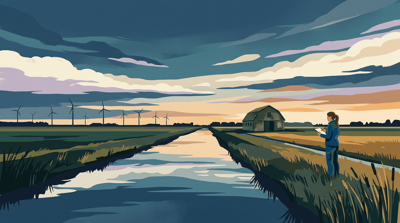 Vrijwilligers Landschapsbeheer Flevoland inventariseren Schokbetonschuren