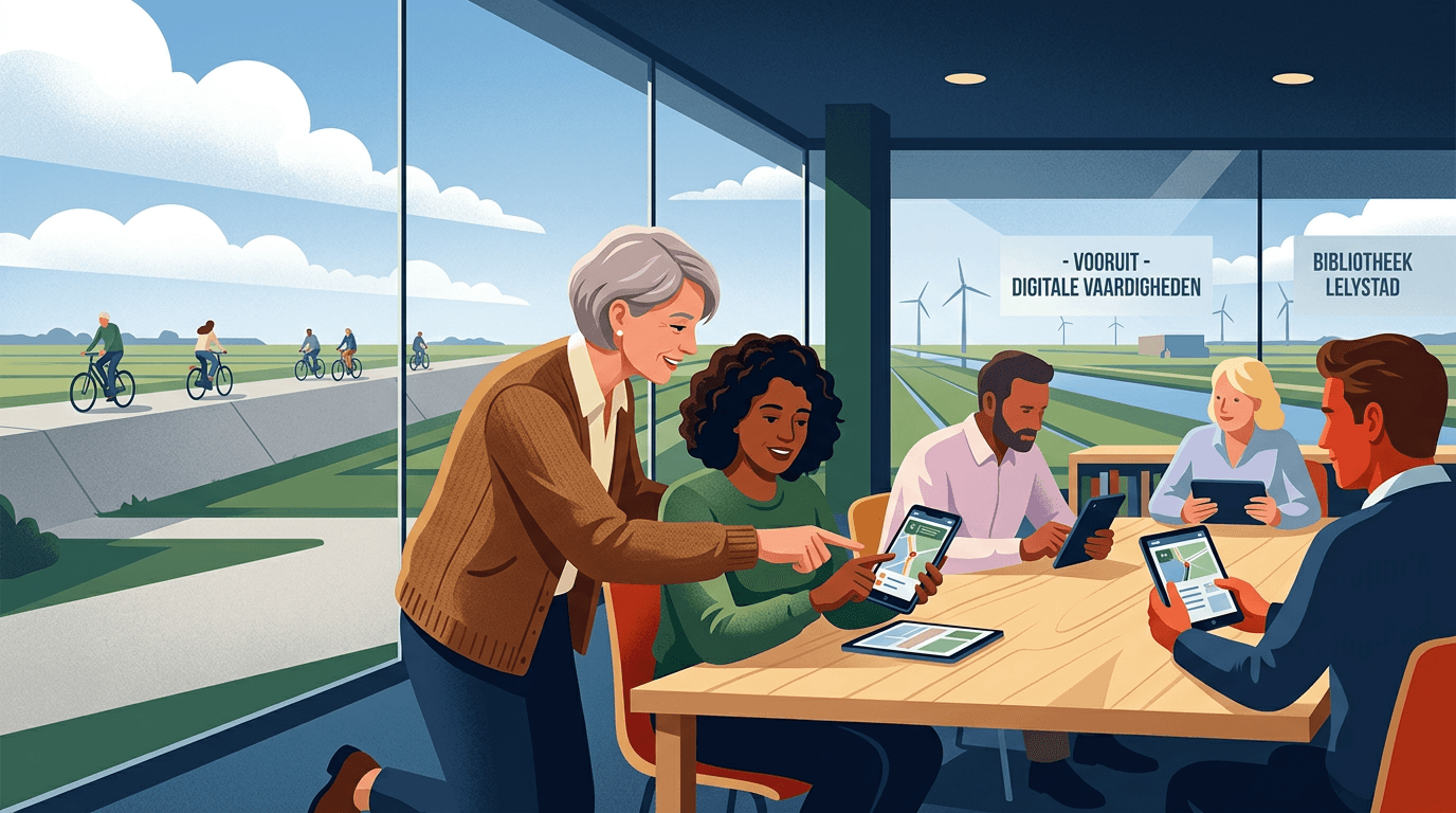 Workshop fiets- en wandelapps in FlevoMeer Bibliotheek Swifterbant