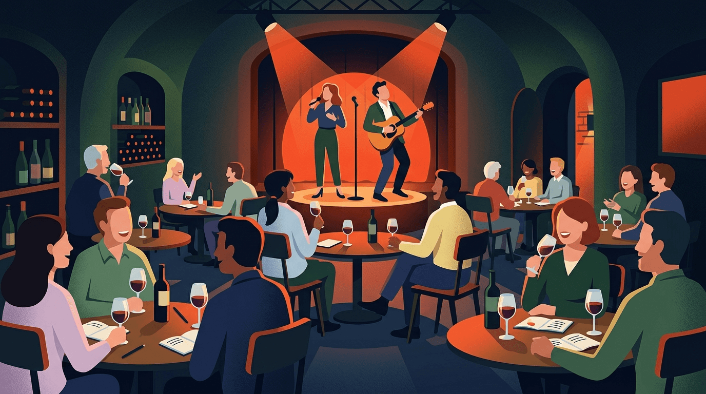 De Aimabele Schoften serveren muzikaal cabaret met wijnproeverij in De Meerpaal