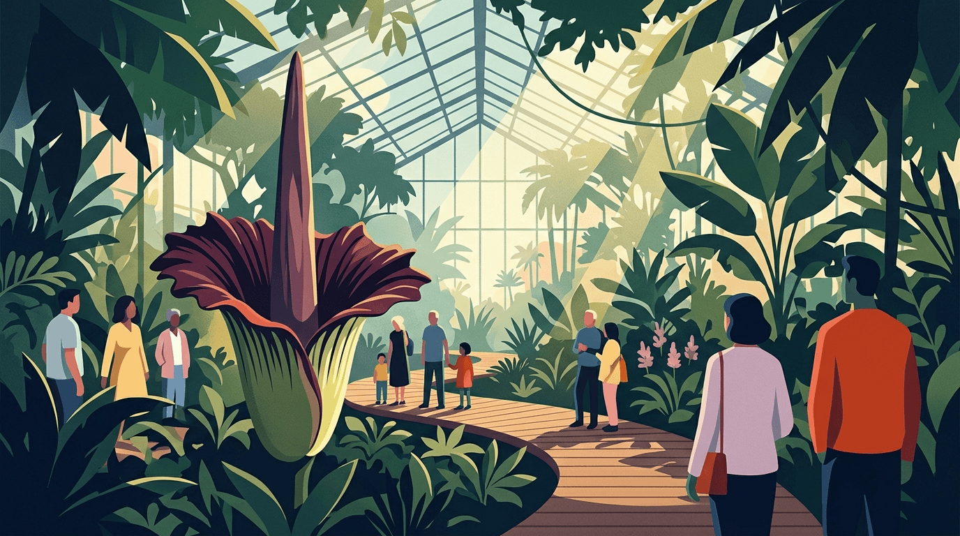 Zeldzame penisplant bloeit in Almere Jungle tijdens paasweekend