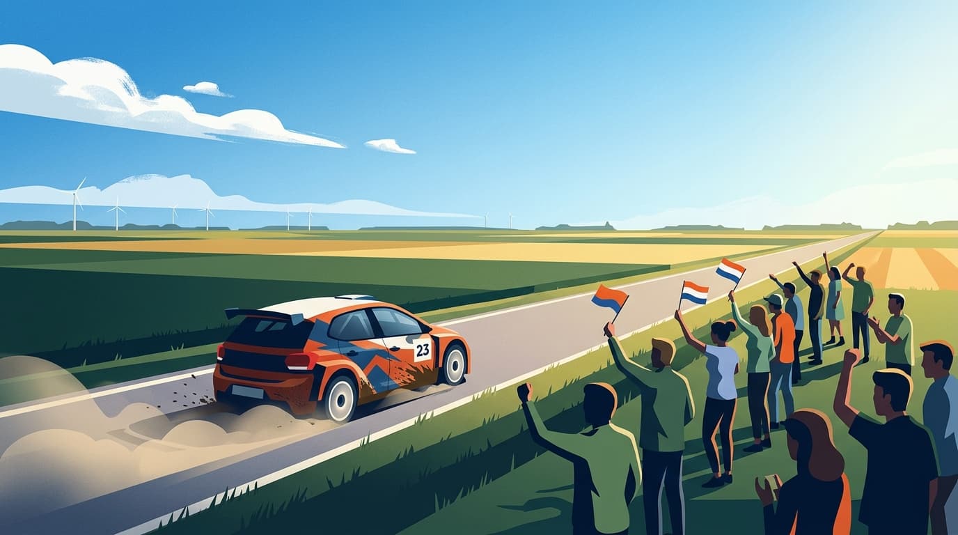 Ton en Arjen Kamer klaar voor de Zuiderzeerally in Dronten