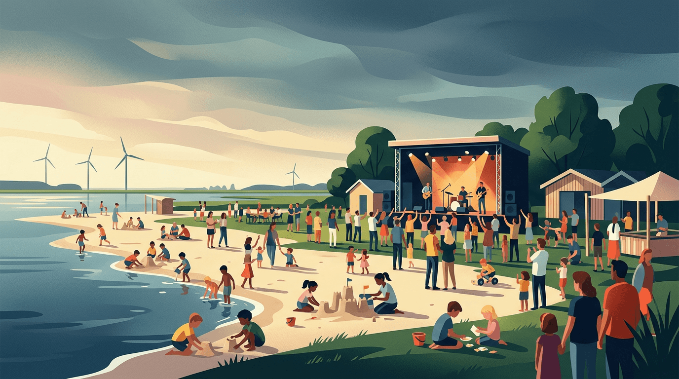 Frisse Wind Feest brengt honderden kinderen naar Almeerderstrand