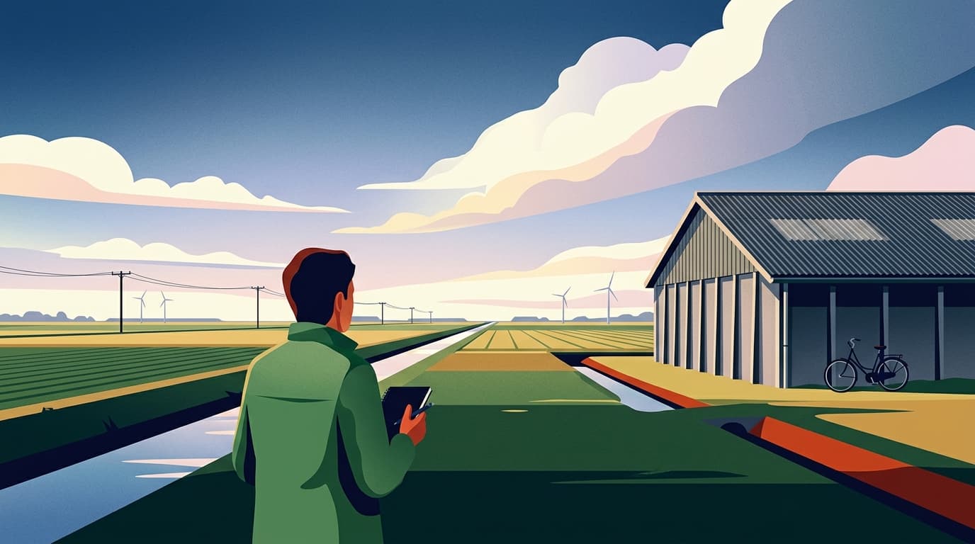 Vrijwilligers Landschapsbeheer Flevoland inventariseren Schokbetonschuren