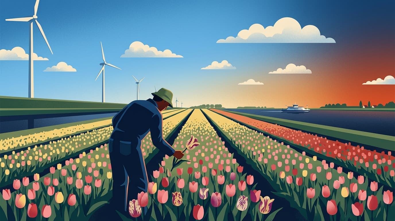 Tulpenroutes Flevoland van start, boeren hopen op regen