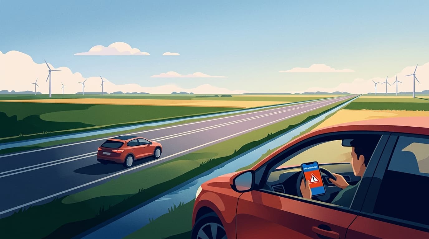 Flitsmeister waarschuwt voor spook-pijlwagens op A6