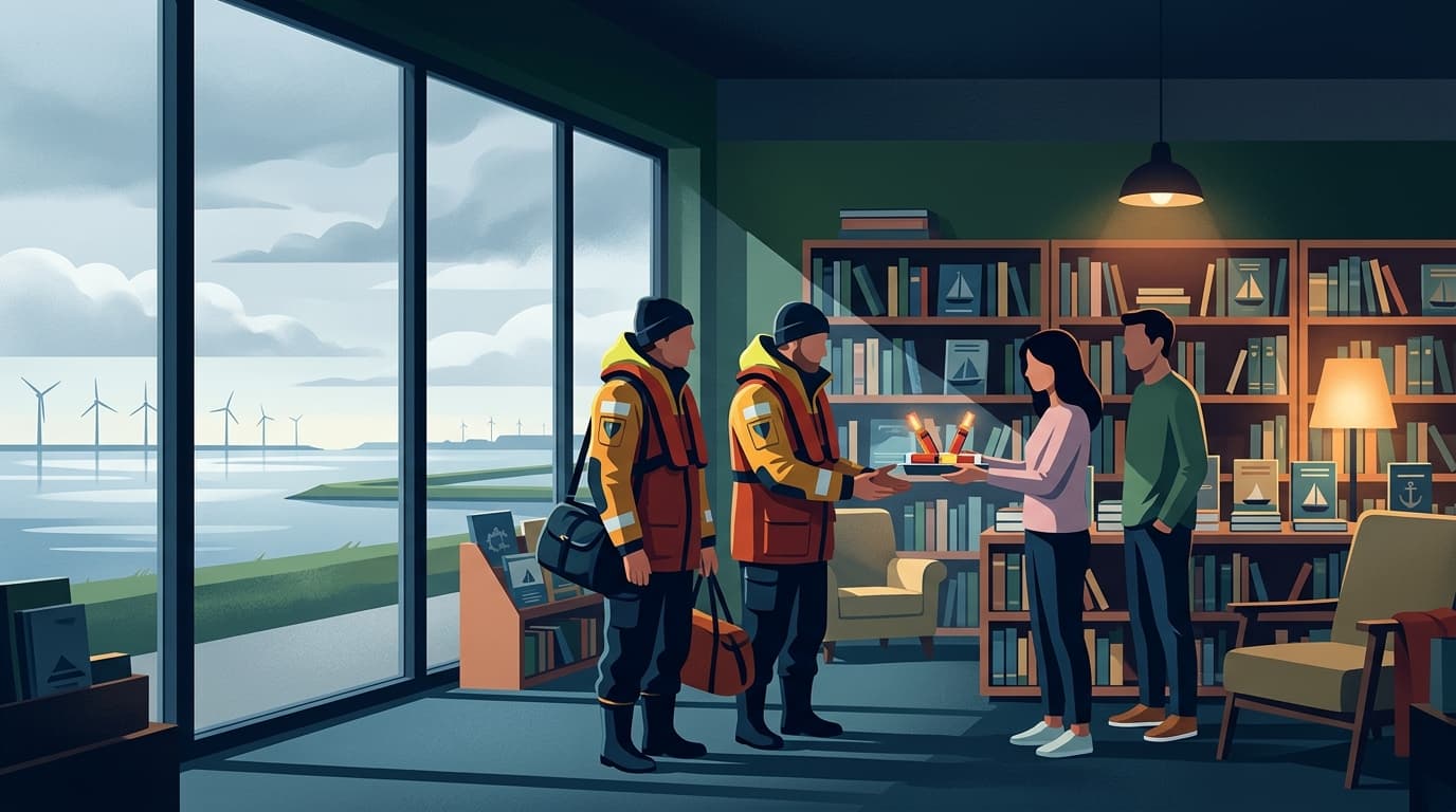 Bof Boekwinkel Dronten schenkt e-flares aan KNRM Urk: Verhoogde veiligheid op het IJsselmeer