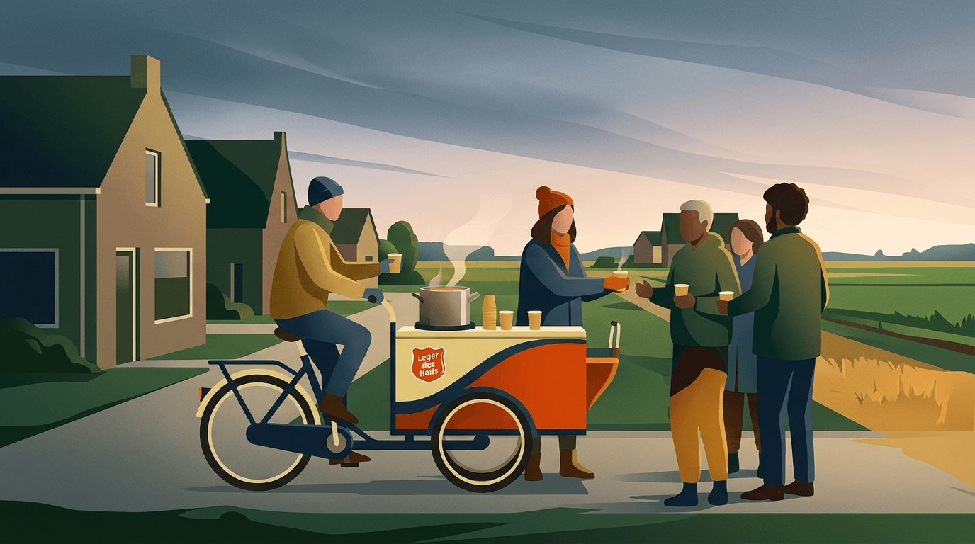 Leger des Heils Emmeloord zamelt in voor 'soepfiets' om kwetsbare inwoners te bereiken