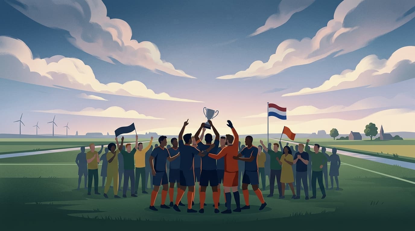 Reaal Dronten 35+ ongeslagen kampioen voor het tweede jaar op rij