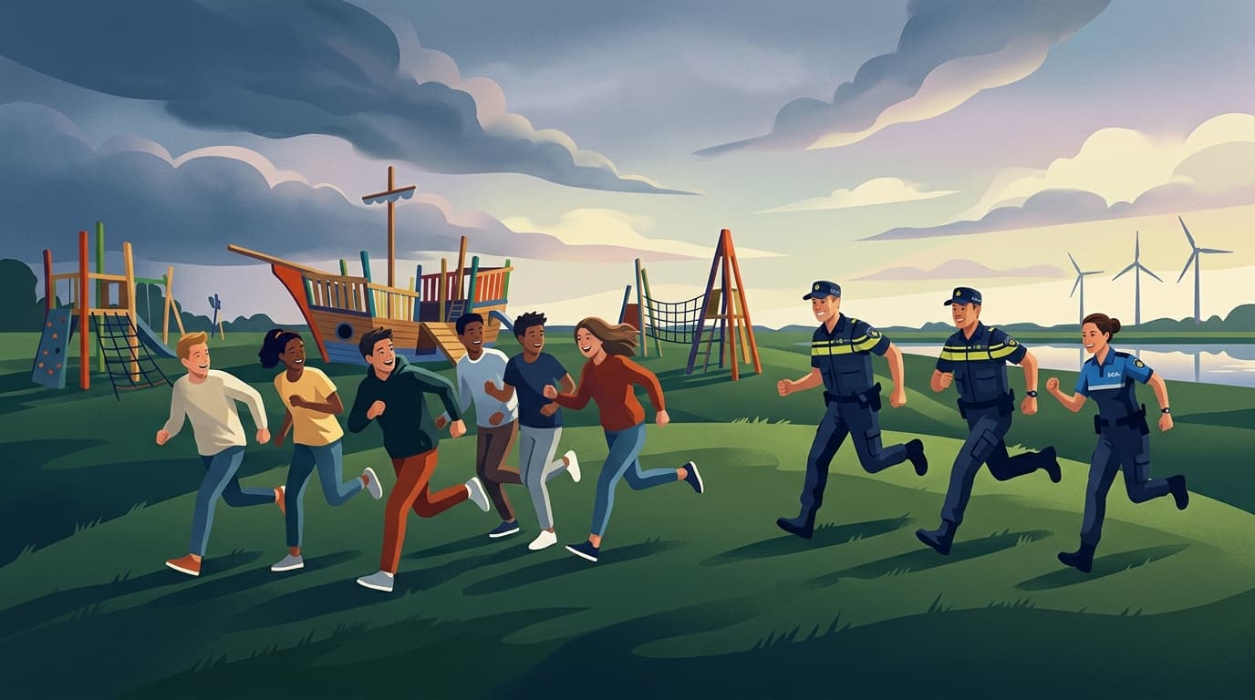 Jachtseizoen Lelystad: Jongeren dagen politie en boa's uit op Schateiland