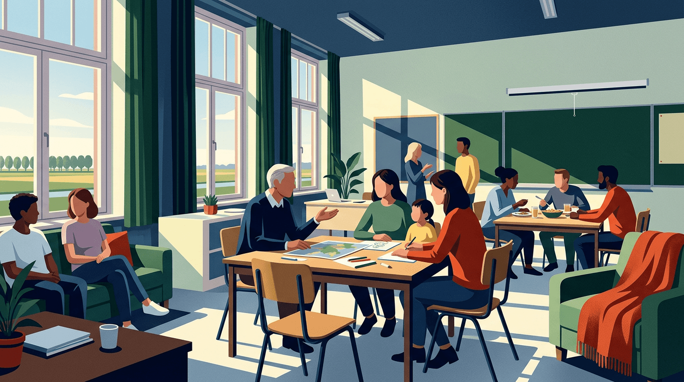 Vrijwilligers houden opvang Oekraïners in Lelystads oud schoolgebouw draaiend