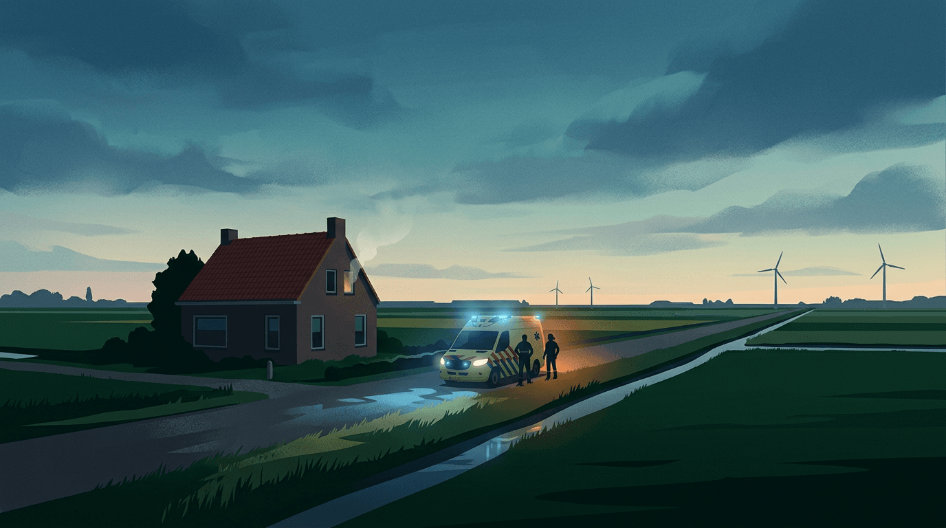 Zoon ontdekt brand in woning Emmeloord