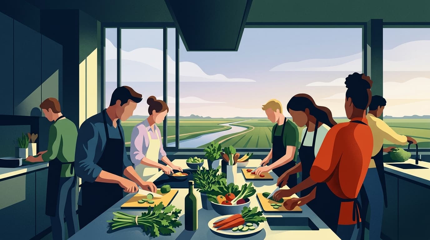 Aeres Praktijkonderwijs leerlingen koken duurzaam tijdens Pioniersdiner