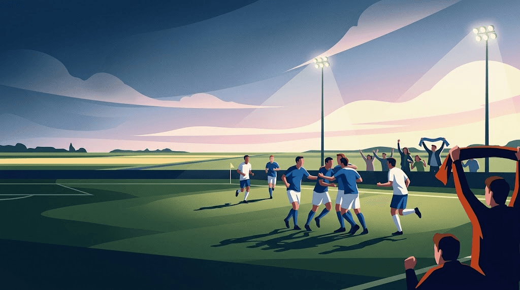 Forza Almere boekt late overwinning en blijft in race voor promotie