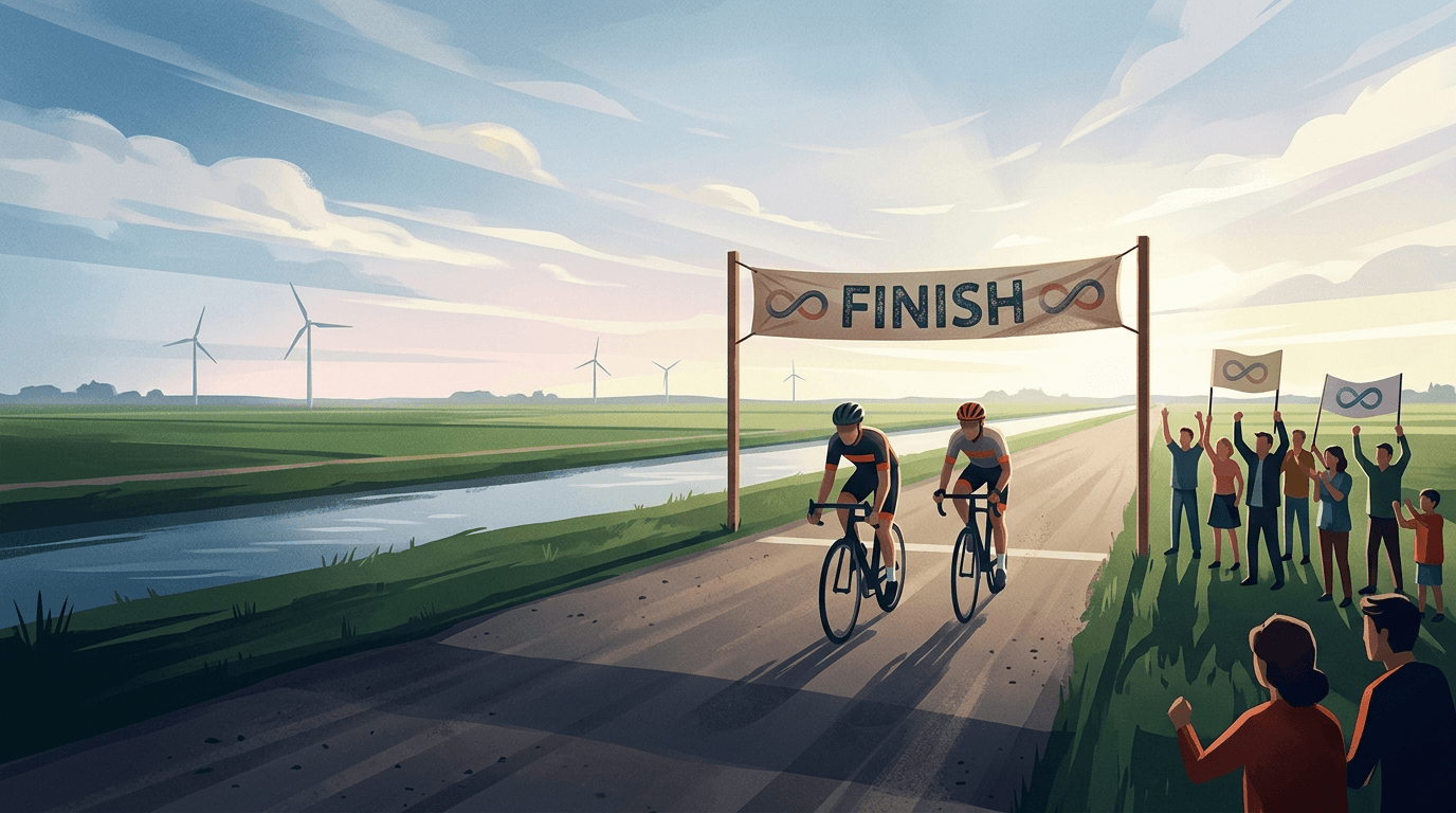 Julian en Sander fietsen van Milaan naar Biddinghuizen voor autisme