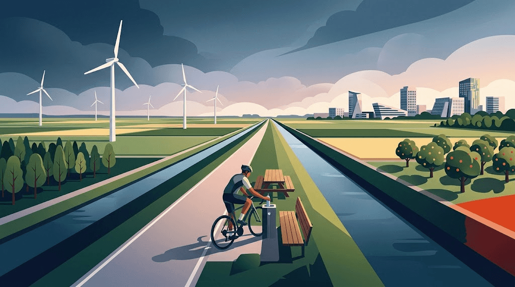 Open dag bij nieuwe fietspauzepunten in Noordoostpolder