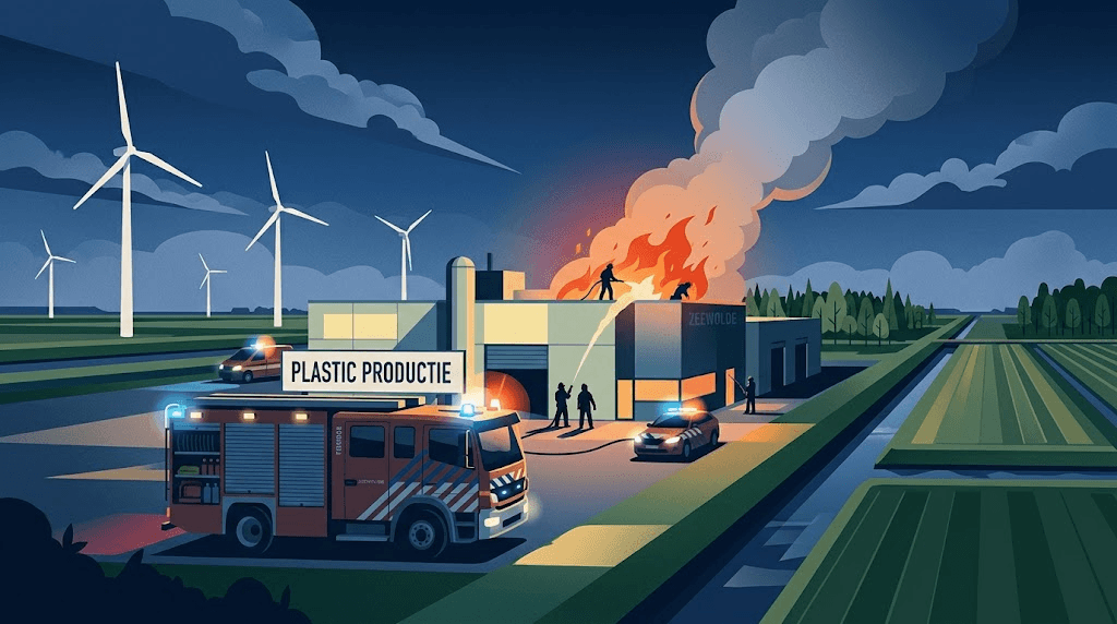 Brandweer rukt uit voor twee nachtelijke branden in Zeewolde en Emmeloord