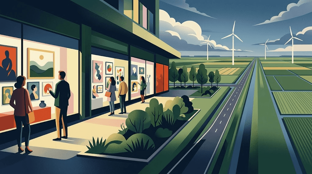 Art4All brengt kunst naar winkelend publiek in Dronten