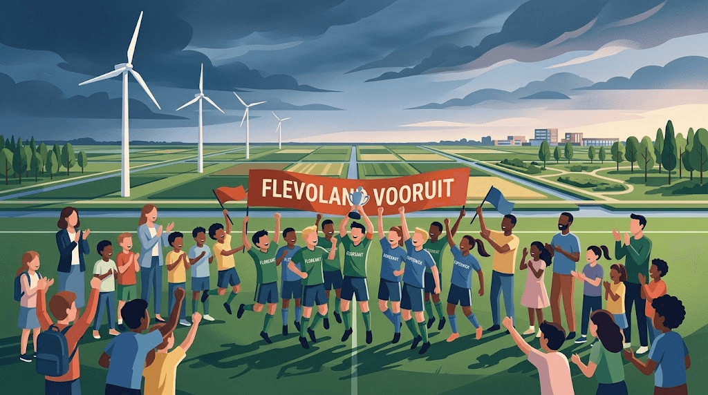 Floreant en Koperwiek triomferen op scholenvoetbaltoernooi Noordoostpolder