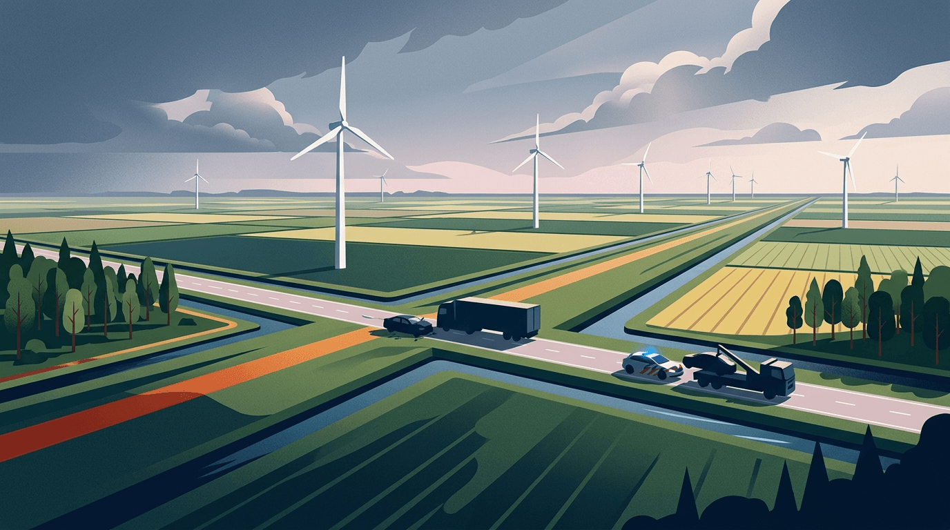 Automobilist gewond bij ongeval op Roerdompweg in Zeewolde