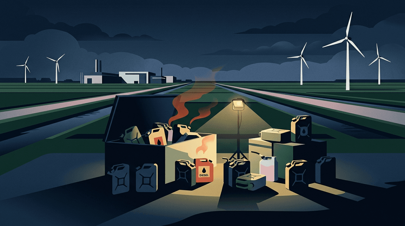 Illegaal tankstation vermoed in opslagbox Almere