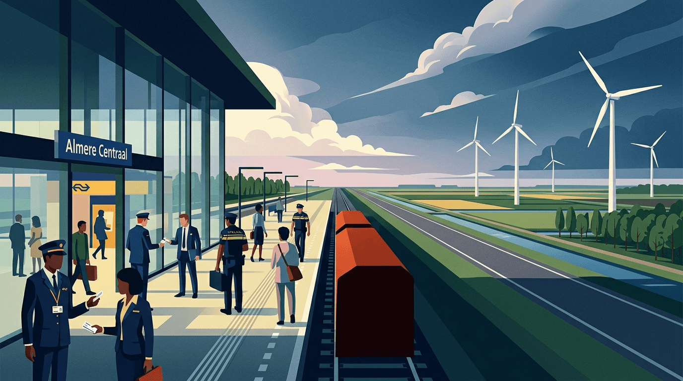 Honderd boetes uitgedeeld op station Almere Centraal