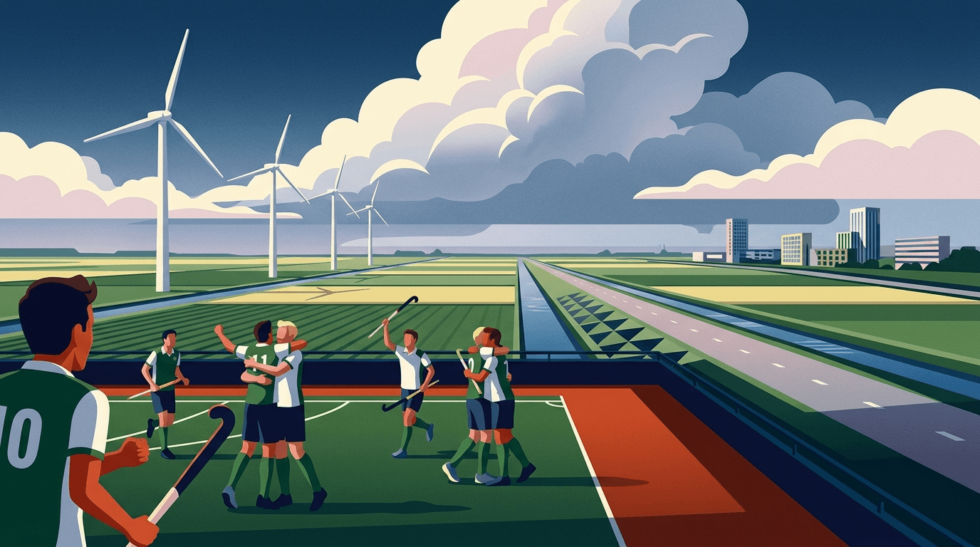 Almeerse hockeymannen pakken cruciale zege in degradatiestrijd