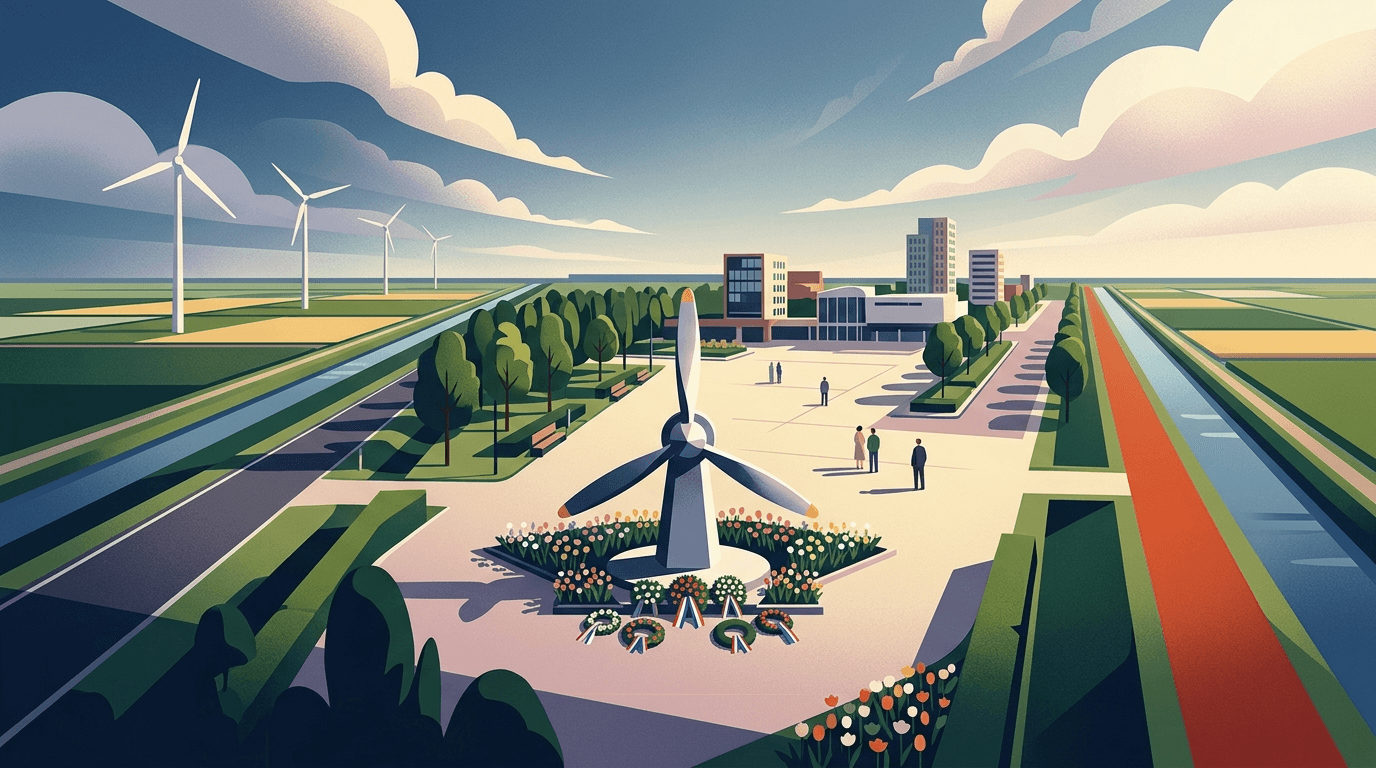 Vliegersmonument Dronten straalt weer voor dodenherdenking