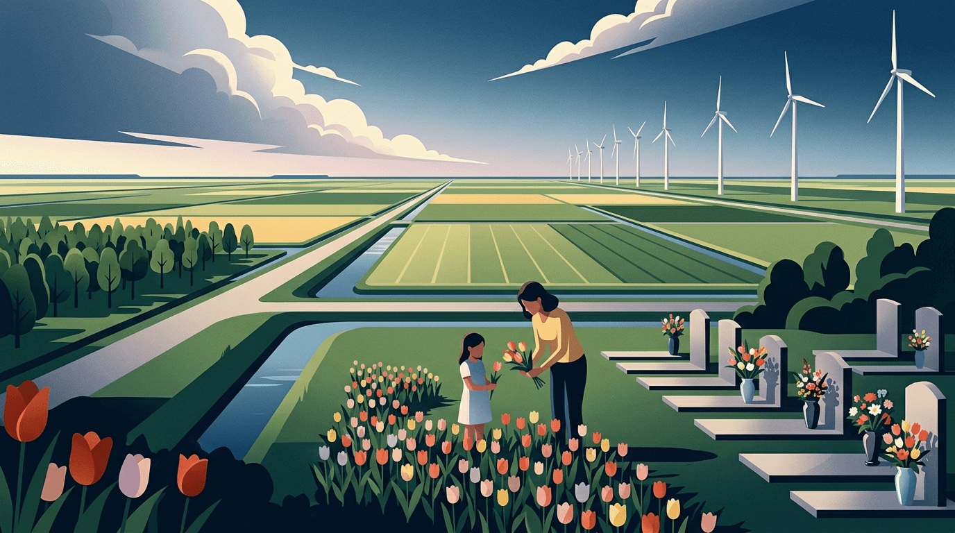 Pluktuin begraafplaats Dronten: kleurrijk eerbetoon