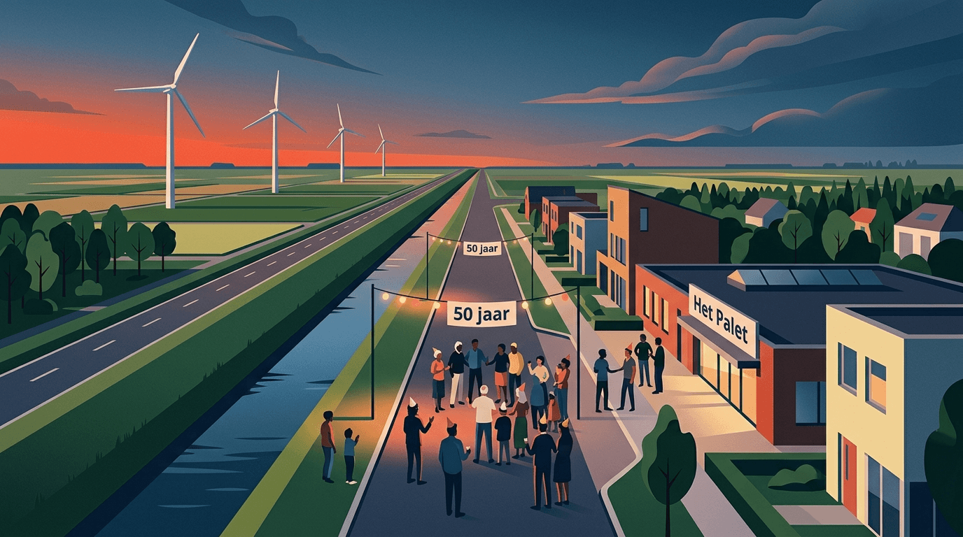 Buurtvereniging Het Palet in Lelystad viert 50-jarig bestaan