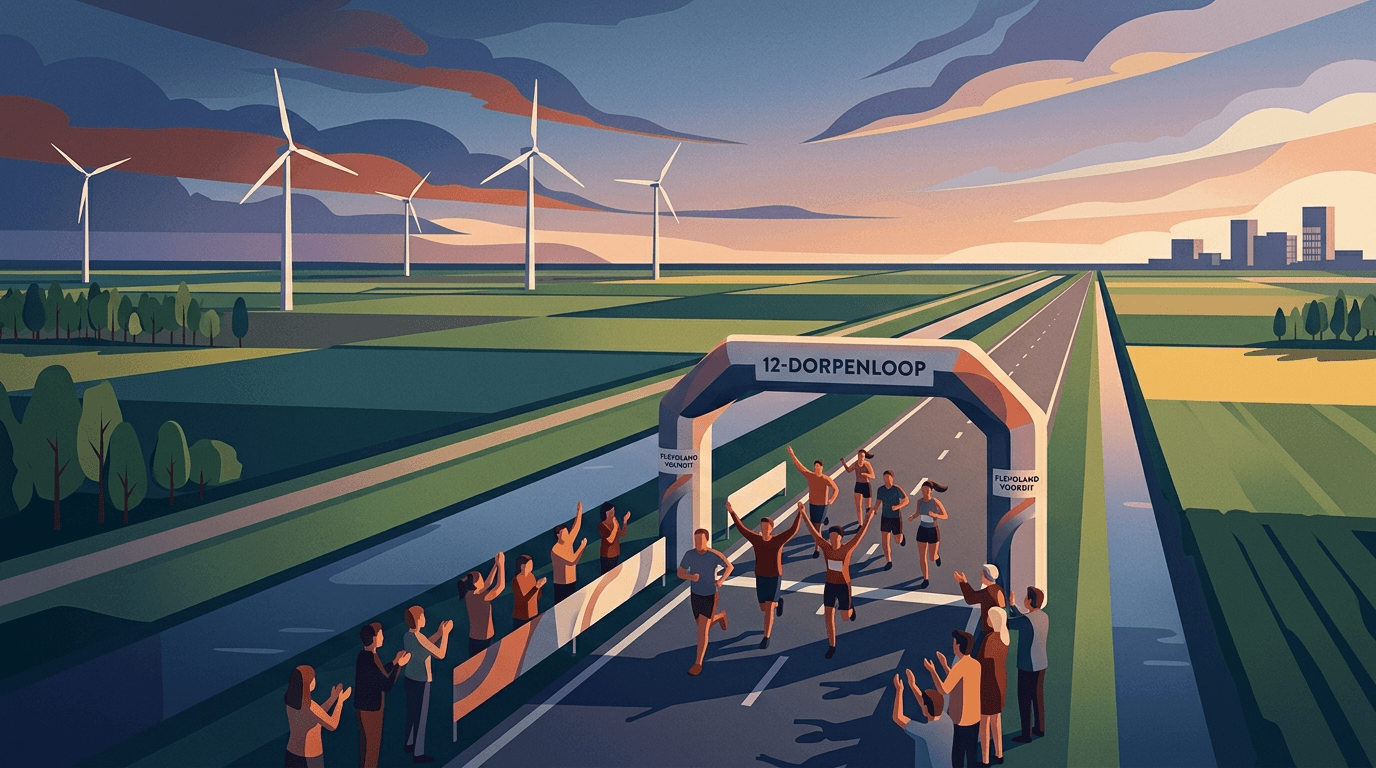 Jubileumeditie 12-Dorpenloop Noordoostpolder roemt saamhorigheid