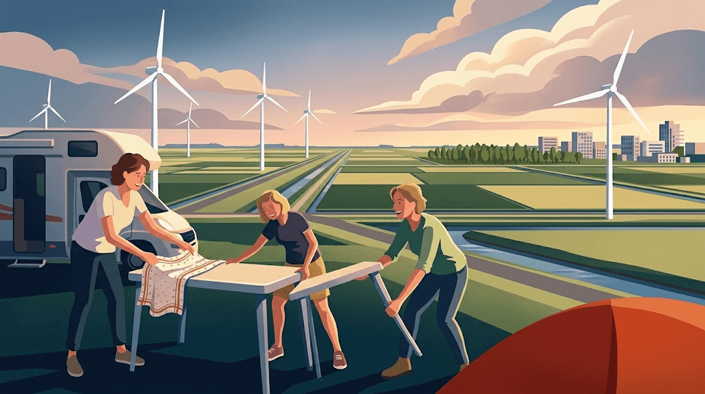 Almeerse collega's beleven kampeeravontuur in eigen stad