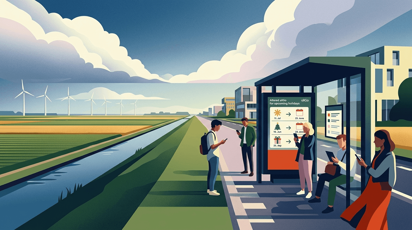 Aangepaste busdienstregeling allGo tijdens feestdagen in Almere