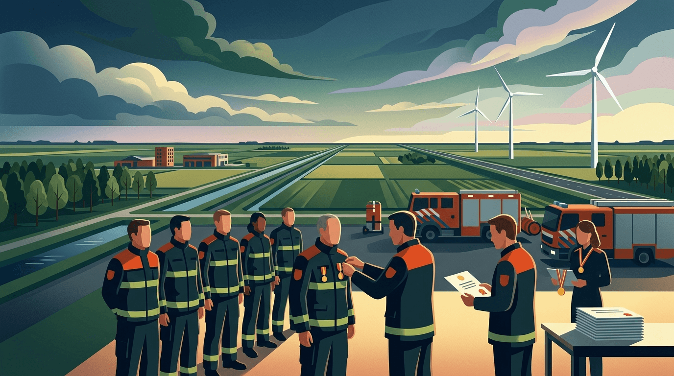 Brandweer Flevoland eert vrijwilligers tijdens korpsavond