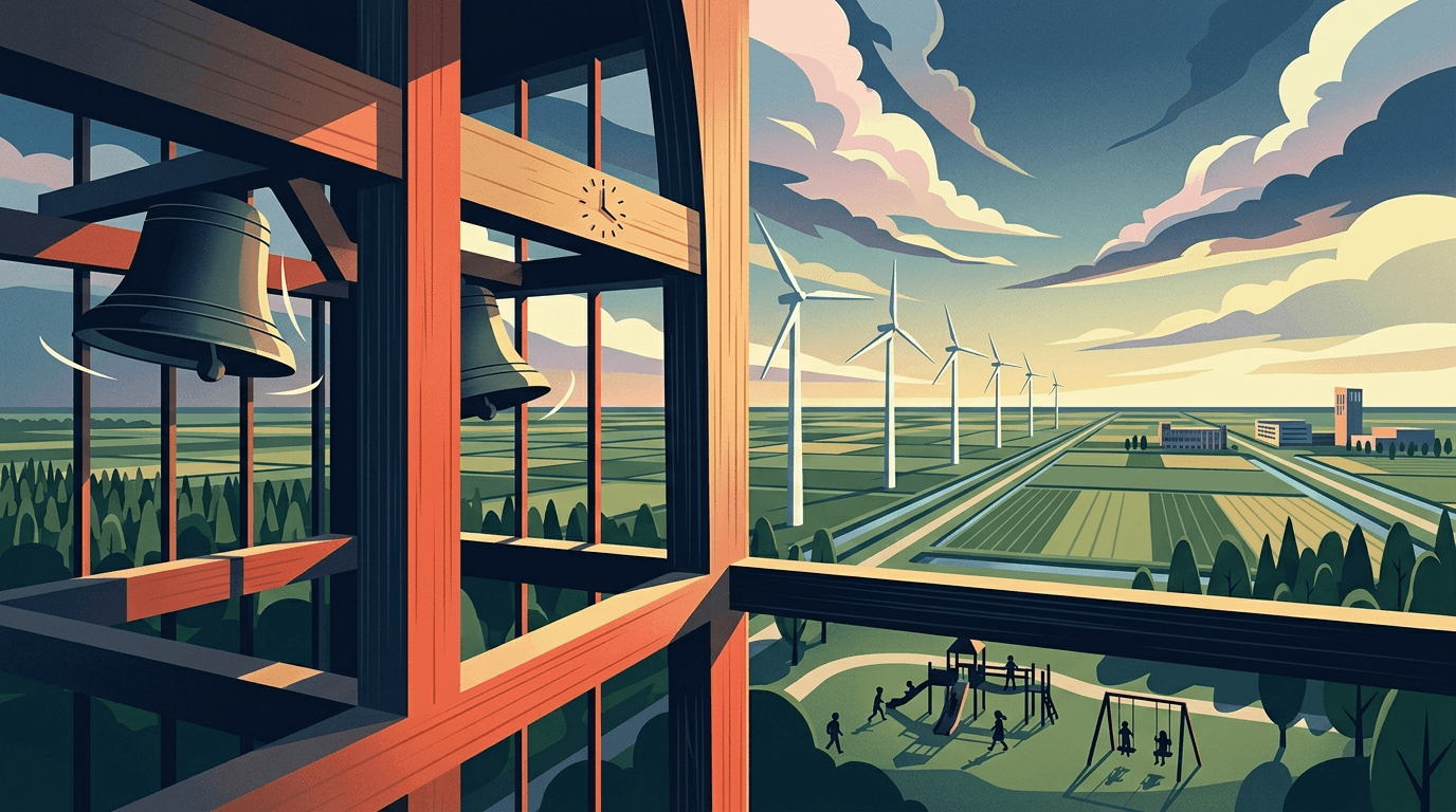 Kerkklokken in Dronten luiden voor 'gewortelde kinderen'