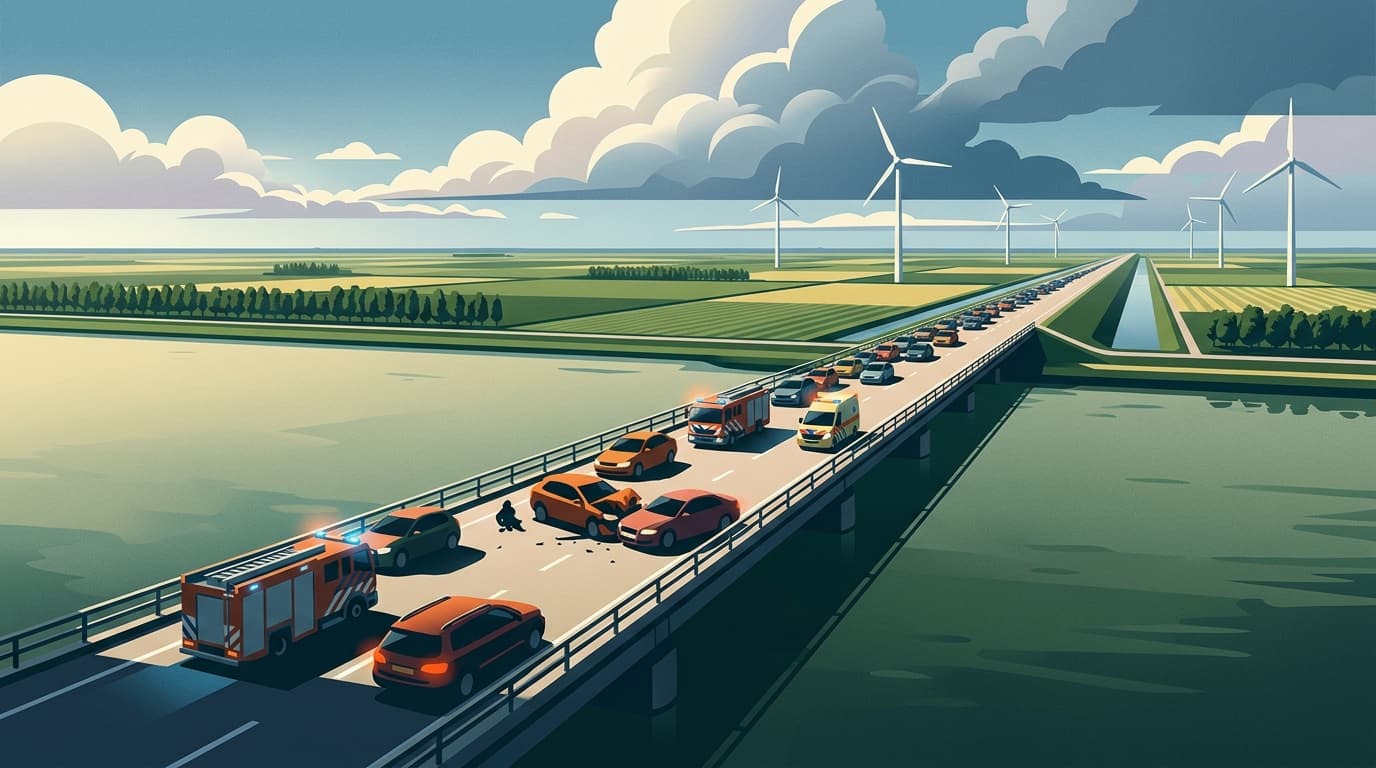 Opnieuw ongeluk op Ketelbrug richting Emmeloord