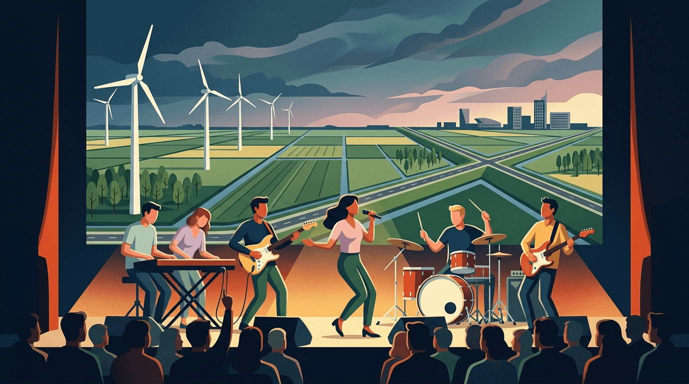 Polderband Zeg 't Maar in Theater 't Voorhuys