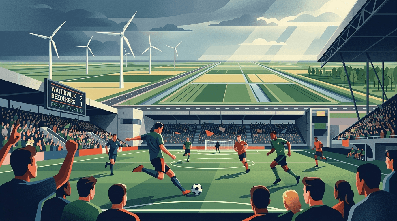 Waterwijk maakt kans op periodetitel in spannende zaterdag tweede klasse G
