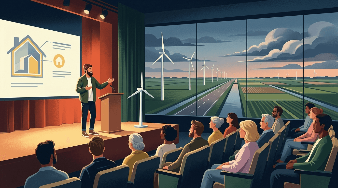Energieavond in Noordoostpolder beantwoordt vragen over energietransitie