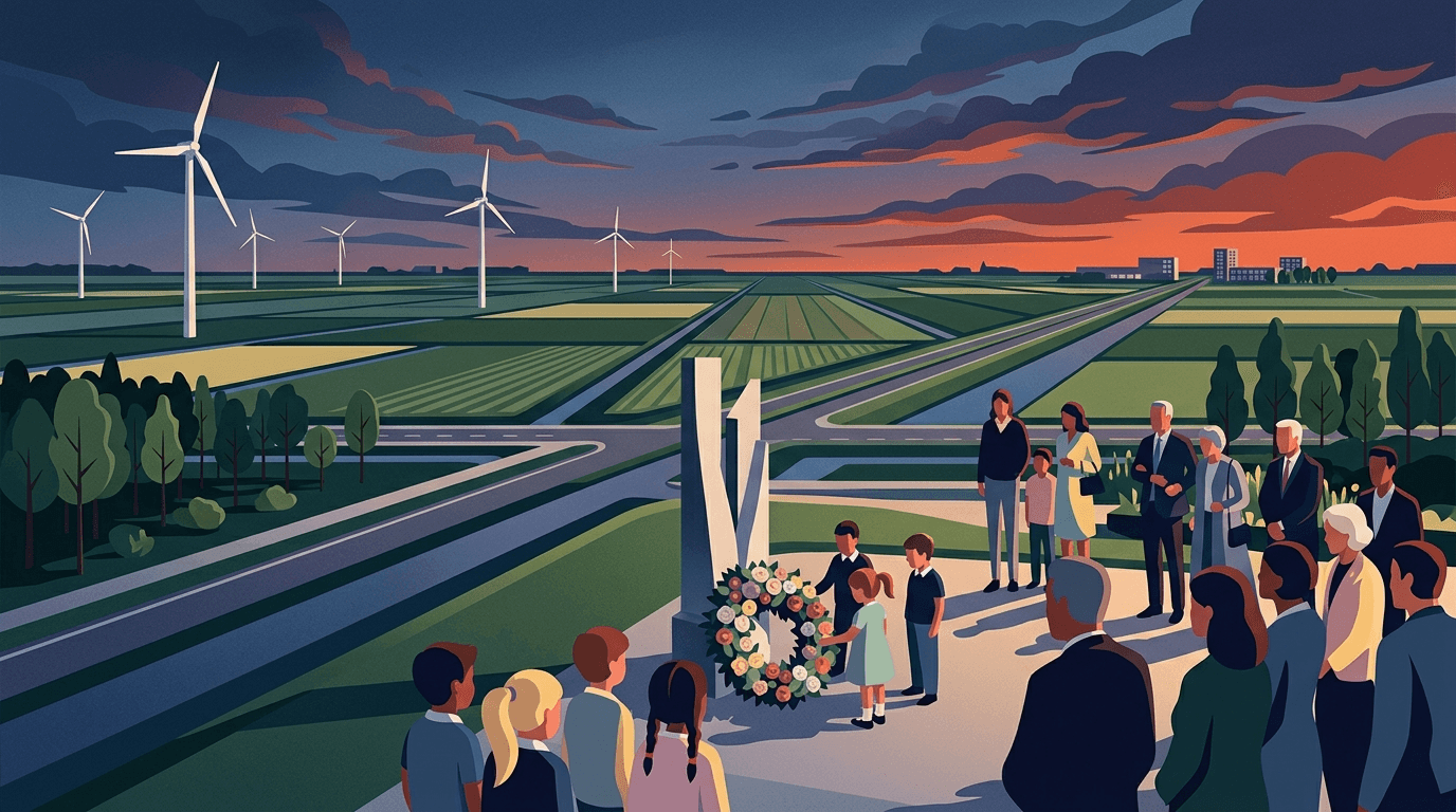 Leerlingen De Floreant Luttelgeest herdenken oorlogsslachtoffers